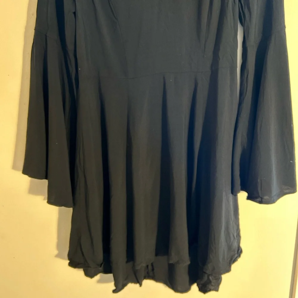 Express Little Black V-Neck Dress - Picture 7 of 11